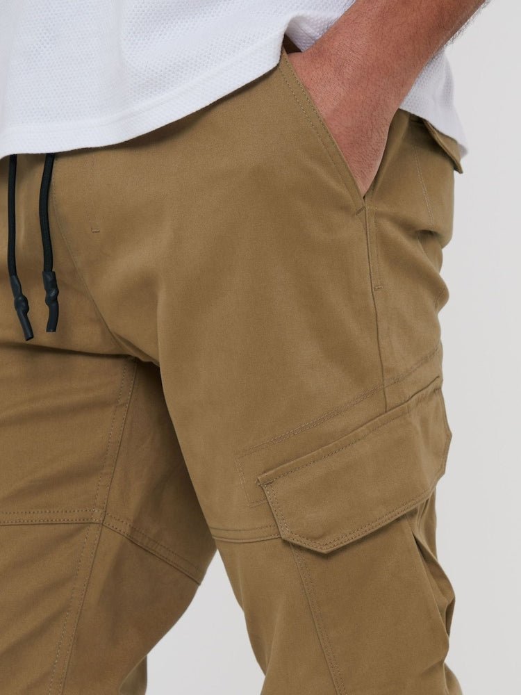 Stone Cotton Jogger Style Cargo Trousers (Pack de 3) - Grabtamarque