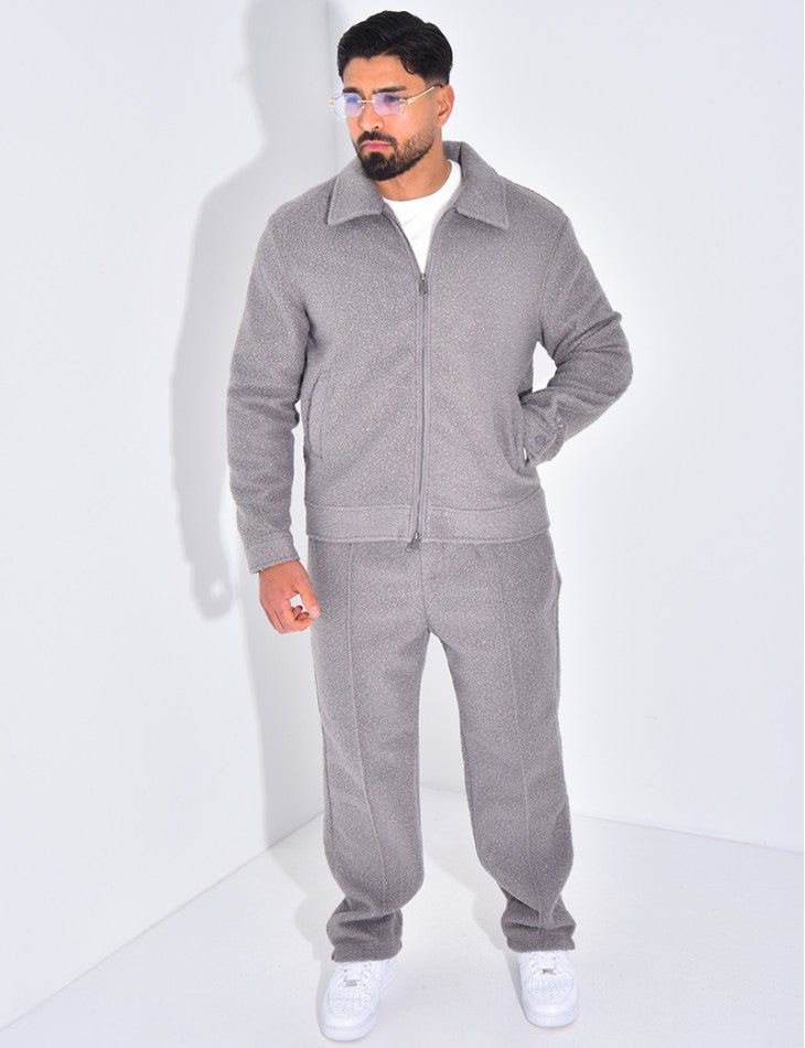 ENSEMBLE EN PEAU DE MOUTON PANTALON ET VESTE - Grabtamarque