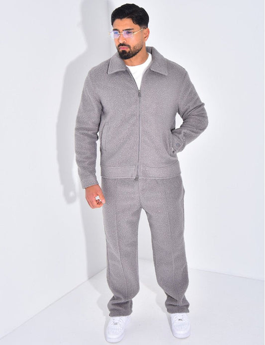 ENSEMBLE EN PEAU DE MOUTON PANTALON ET VESTE - Grabtamarque