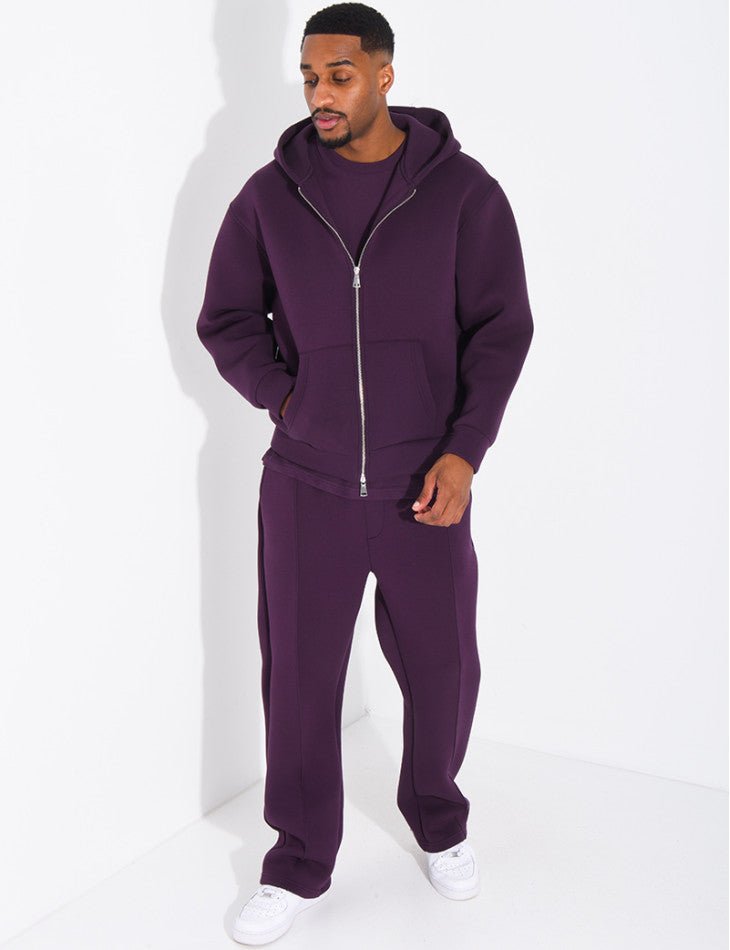 ENSEMBLE HOMME À CAPUCHE - PRUNE - Grabtamarque