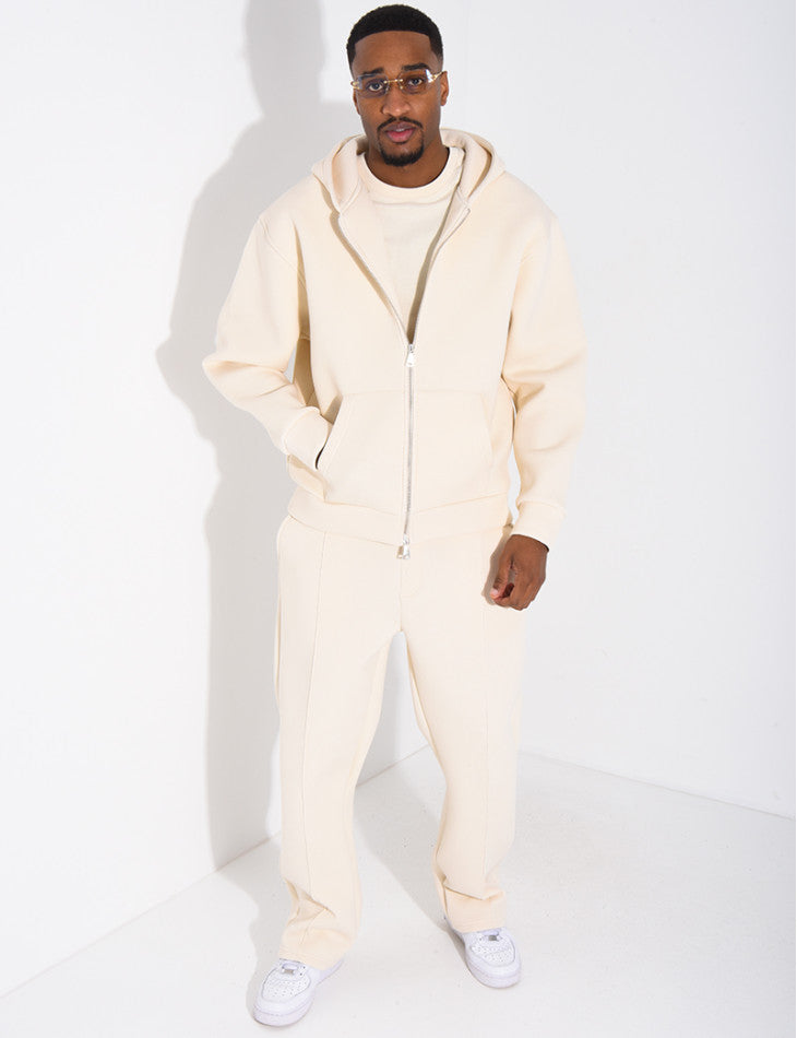 ENSEMBLE HOMME À CAPUCHE ECRU