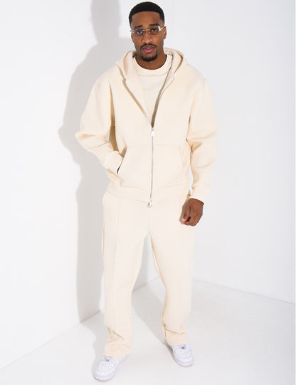 ENSEMBLE HOMME À CAPUCHE ECRU