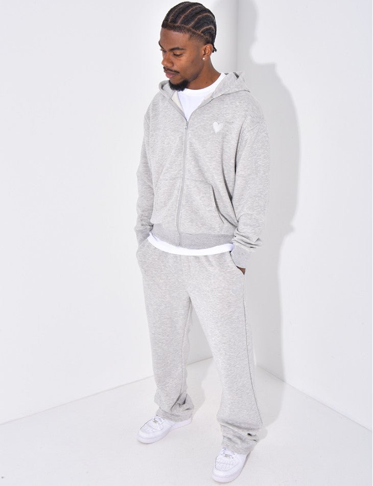 ENSEMBLE PANTALON ET VESTE À CAPUCHE AVEC COEUR - Grabtamarque