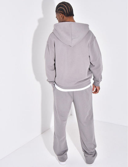 ENSEMBLE PANTALON ET VESTE À CAPUCHE AVEC COEUR GRIS - Grabtamarque