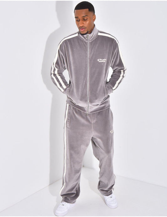 ENSEMBLE TOUT DOUX PANTALON ET VESTE "OFF THE SYSTEME" - Grabtamarque