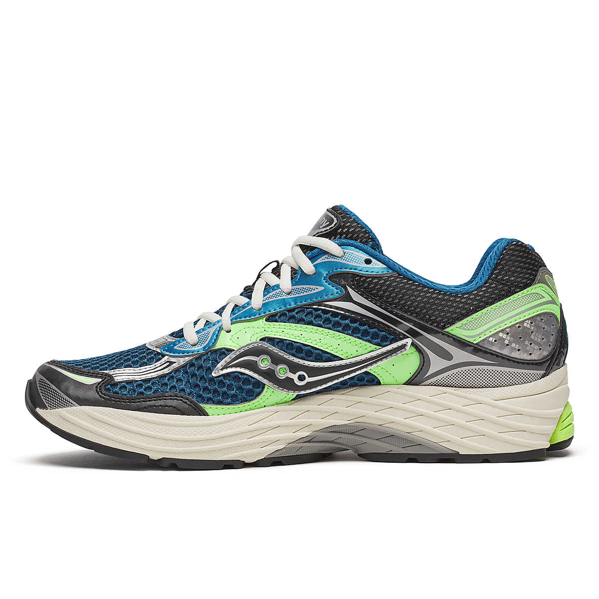 Saucony ProGrid Omni 9 BLUE | LIME - Grabtamarque