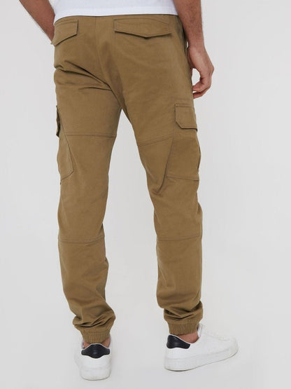 Stone Cotton Jogger Style Cargo Trousers (Pack de 3) - Grabtamarque