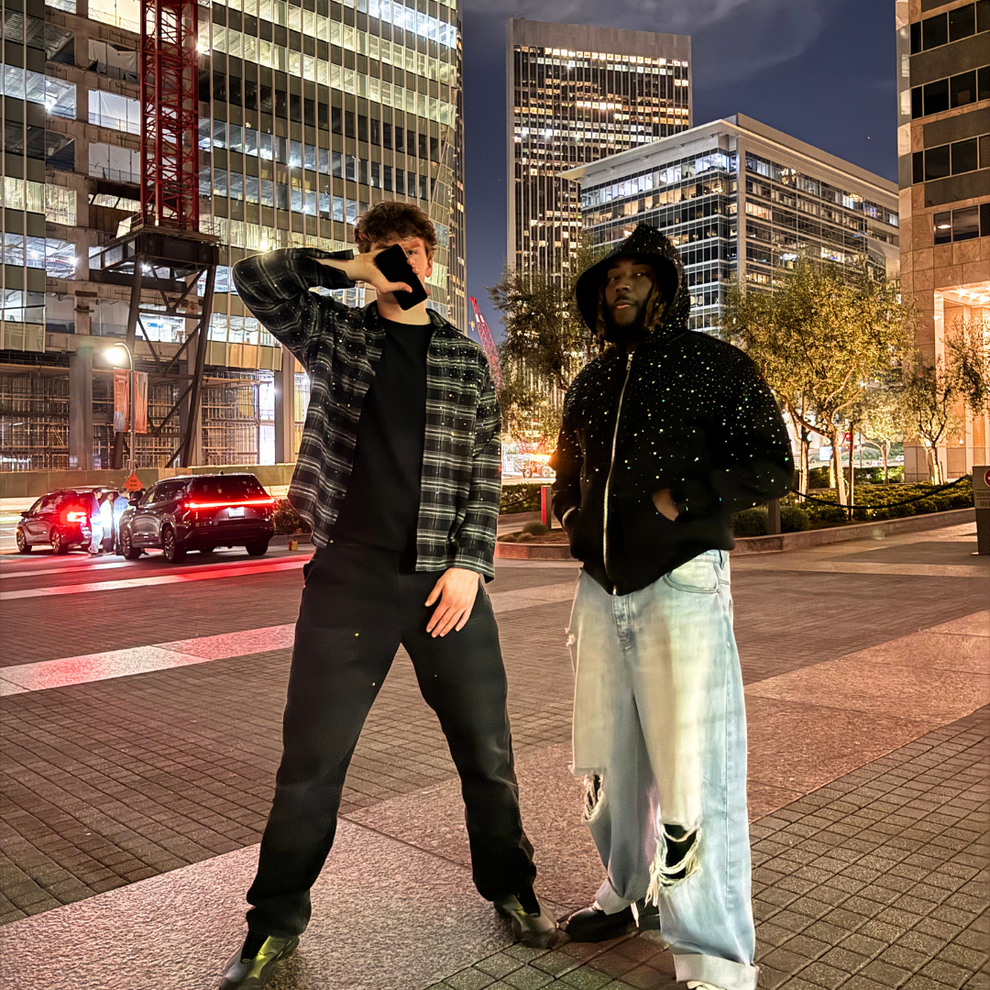 VYBES Zip Up Galaxy en strass - Grabtamarque