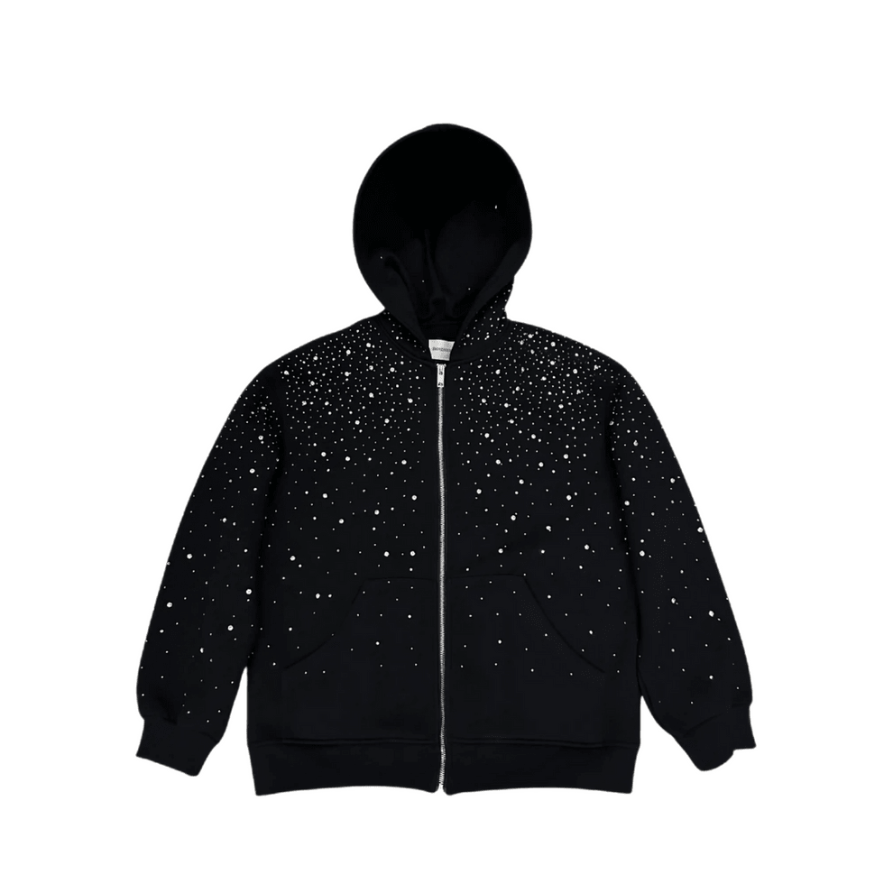 VYBES Zip Up Galaxy en strass - Grabtamarque