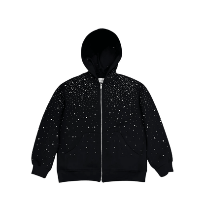 VYBES Zip Up Galaxy en strass - Grabtamarque